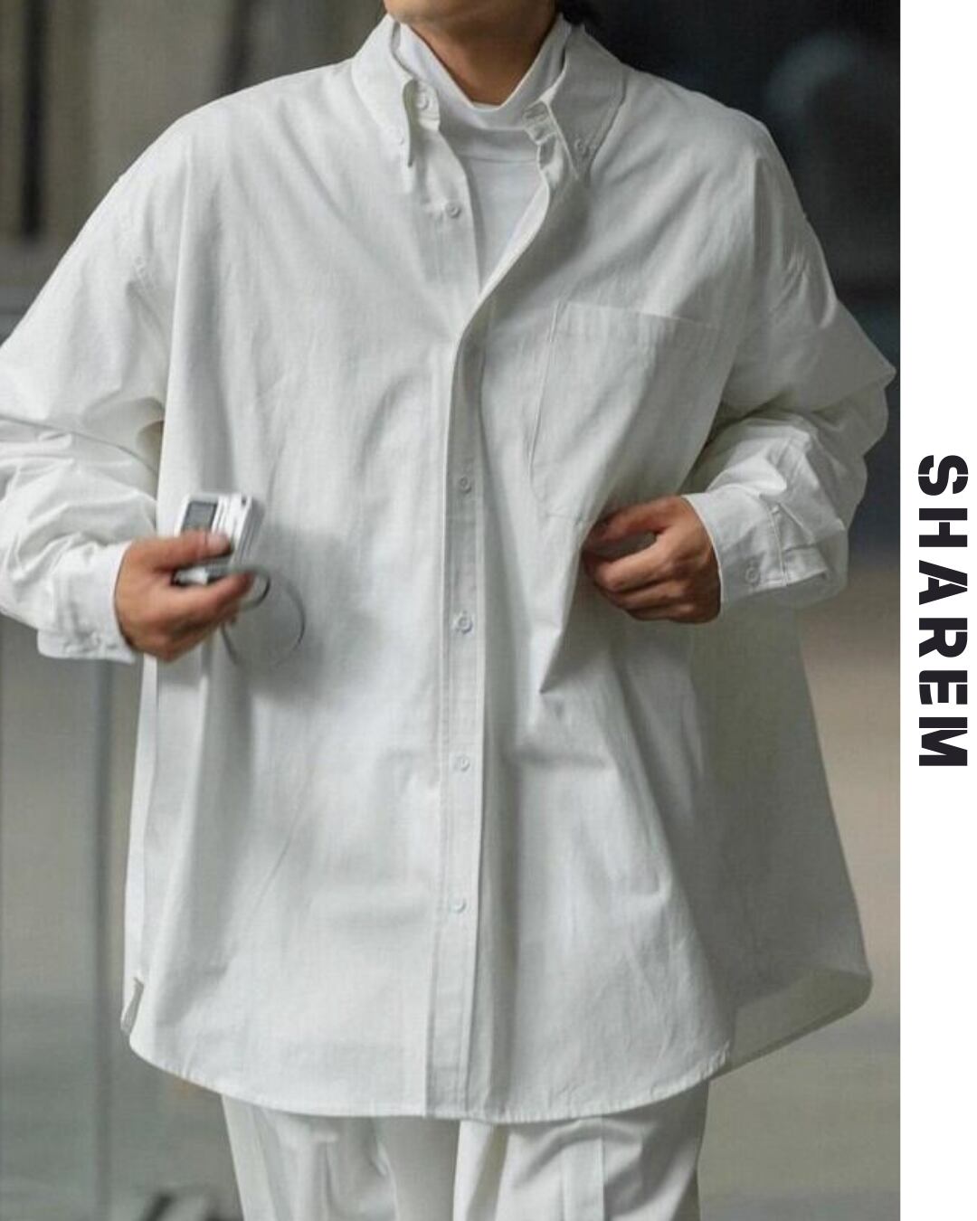 boyish white shirt tops B0149