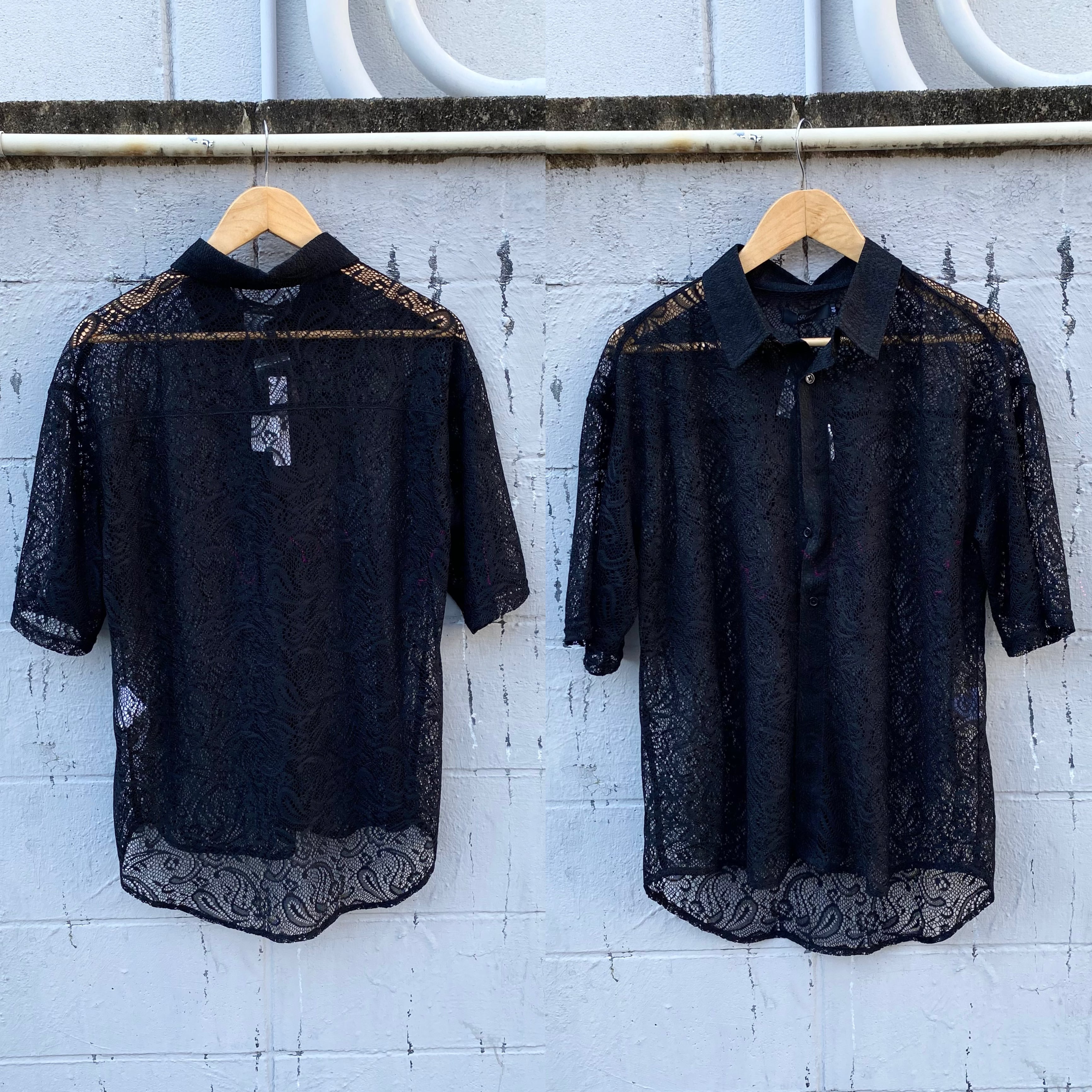 SHIRT トップス  半袖シャツ オーバーサイズ ルーズシルエット 韓国ファッション 海外ファッション メンズコーデ ストリート