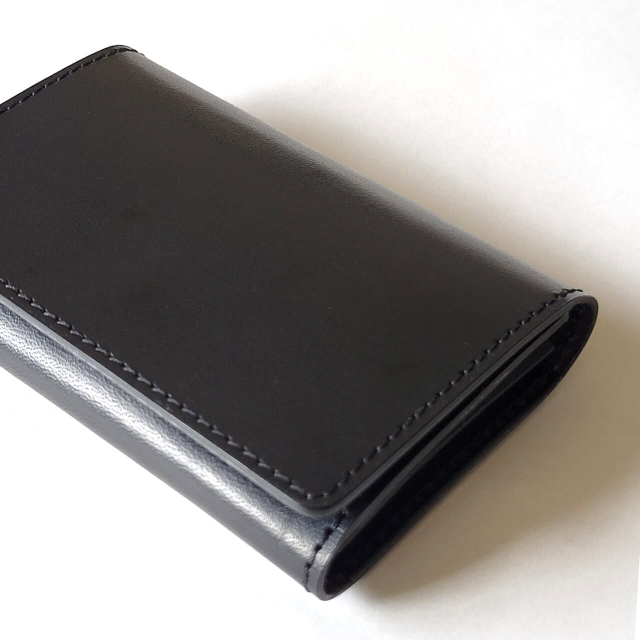 大容量名刺入れ ブラック【受注製作】 | Leather+