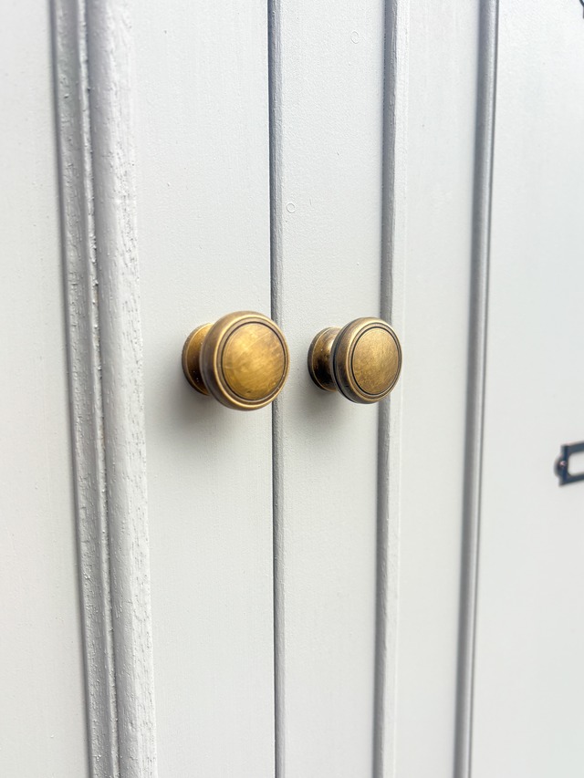 両面化粧間仕切り兼収納キャビネット (大理石天板・アンティーク調家具)W900 輸入住宅向け家具