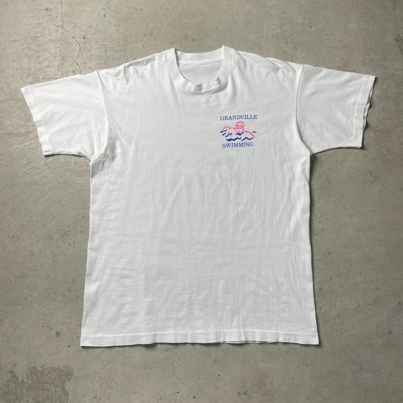 90年代 GRANDVILLE SWIMMING 水泳 バックプリント メンズL相当 古着 