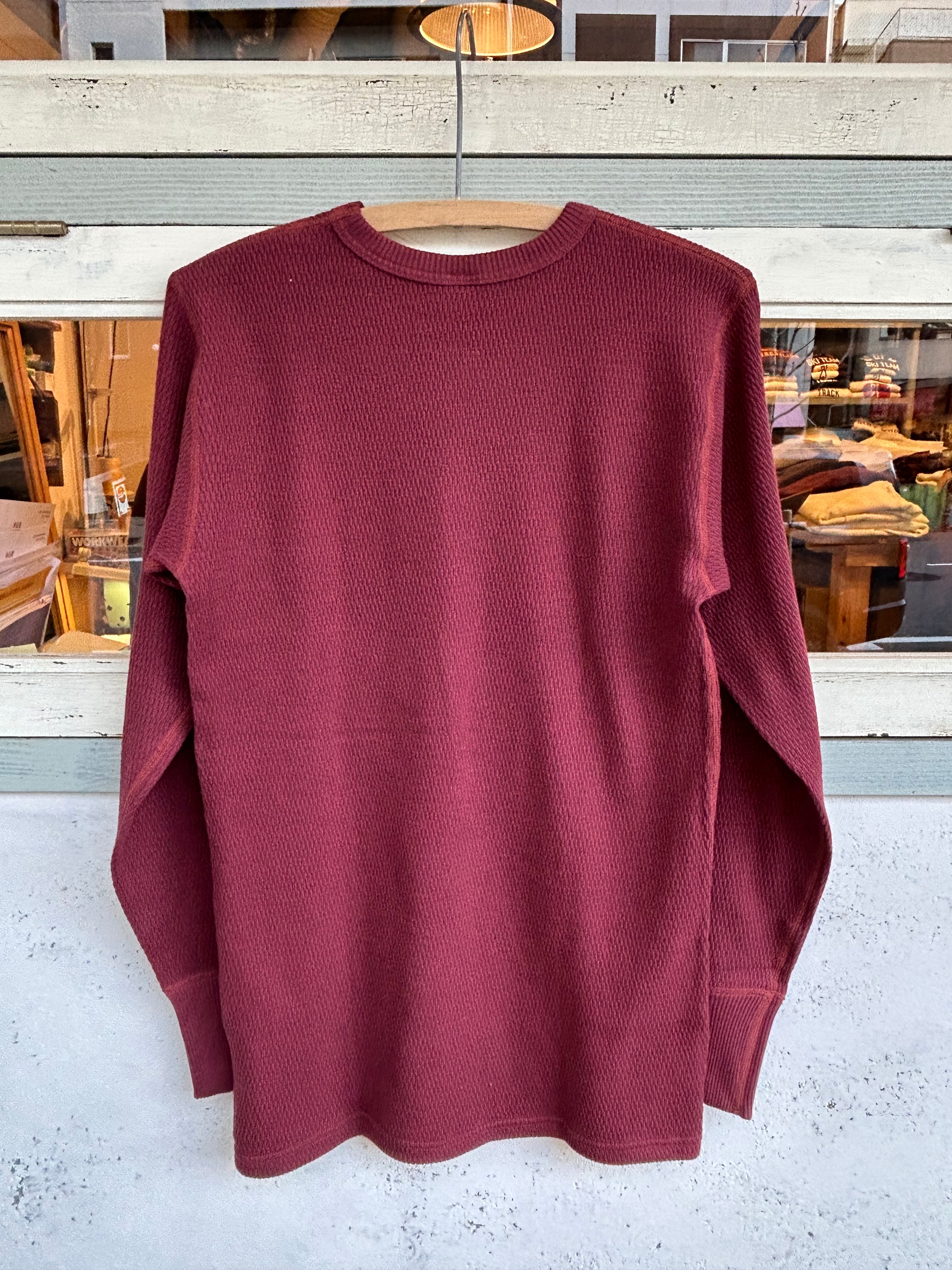 WAREHOUSE 5903 4本針クルーネックワッフル長袖T | union online shop
