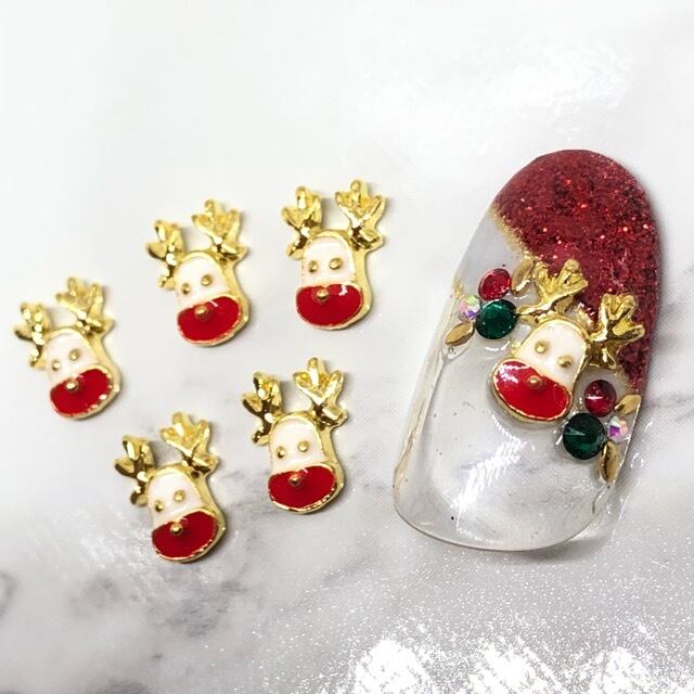 クリスマスパーツ トナカイ ( S/L ) 5P【336.348】 | MILISTA.NAIL