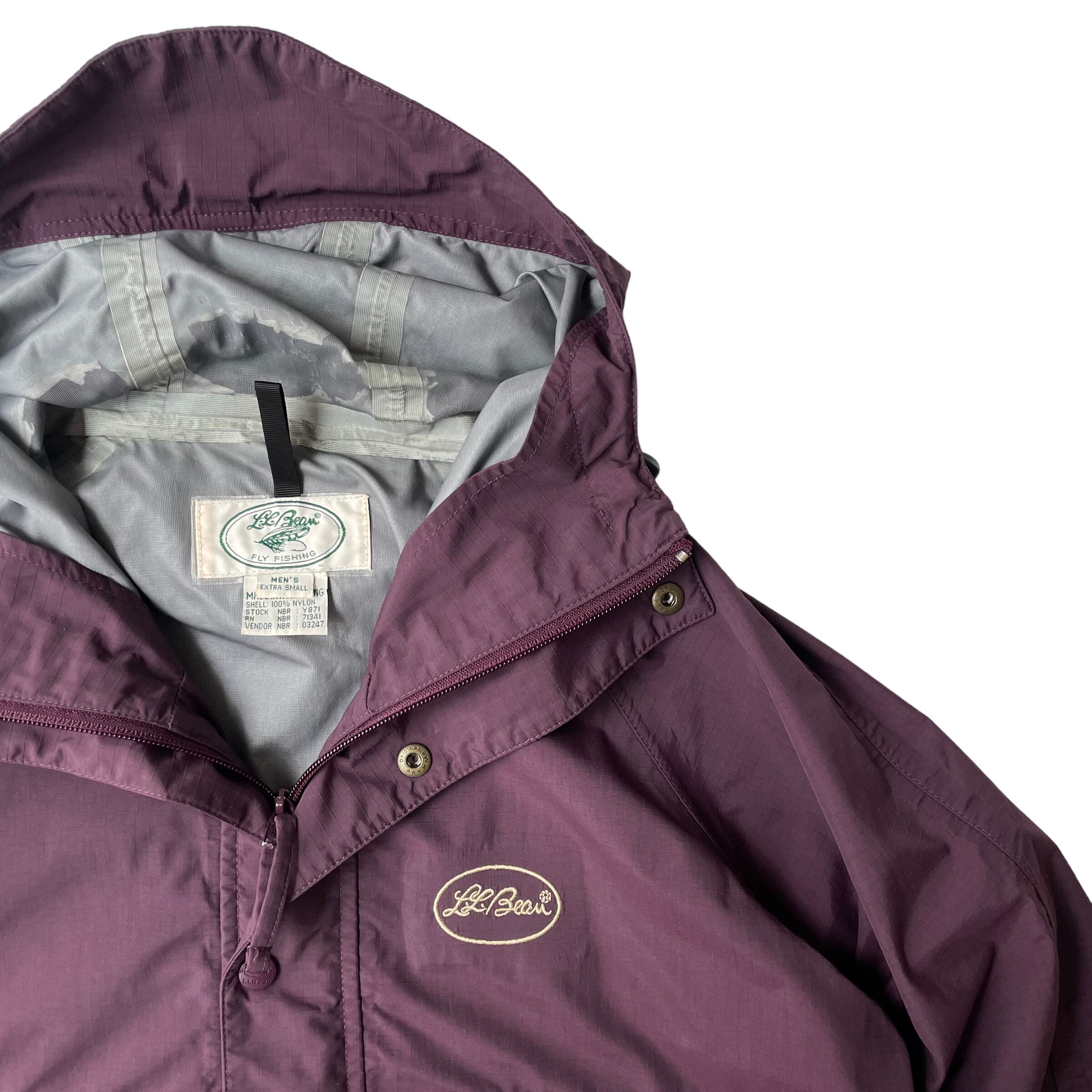 90s L.L.Bean Fly Fishing Nylon Jacket GREENY