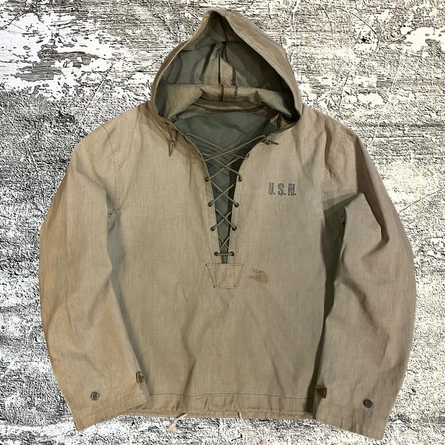レア 40s USN N-2 デッキ レイン パーカー ジャケット US.NAVY 海軍 us 