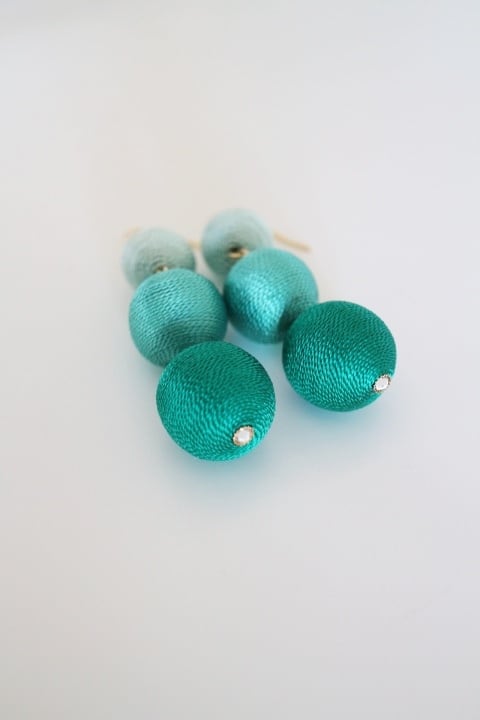 triple silk bonbon  piece・earrings