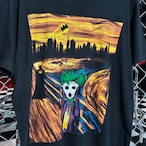 DC BATMAN ジョーカー&ムンクの叫びTee アート ブラック