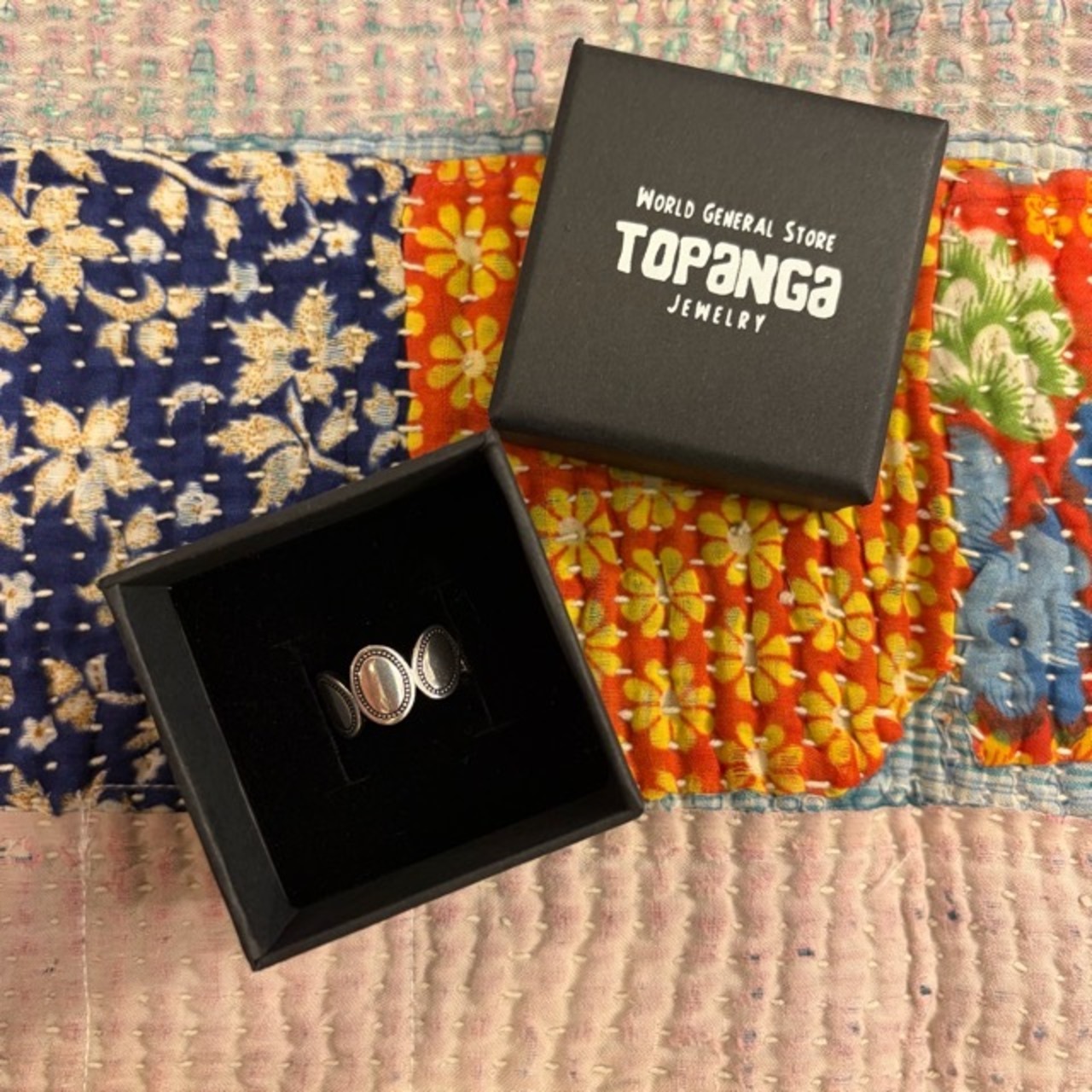 TOPANGA Jewelry　Oval pattern  ring 　オーバルパターンリング　オーバル　指輪　ギフト　Ring　Silver　