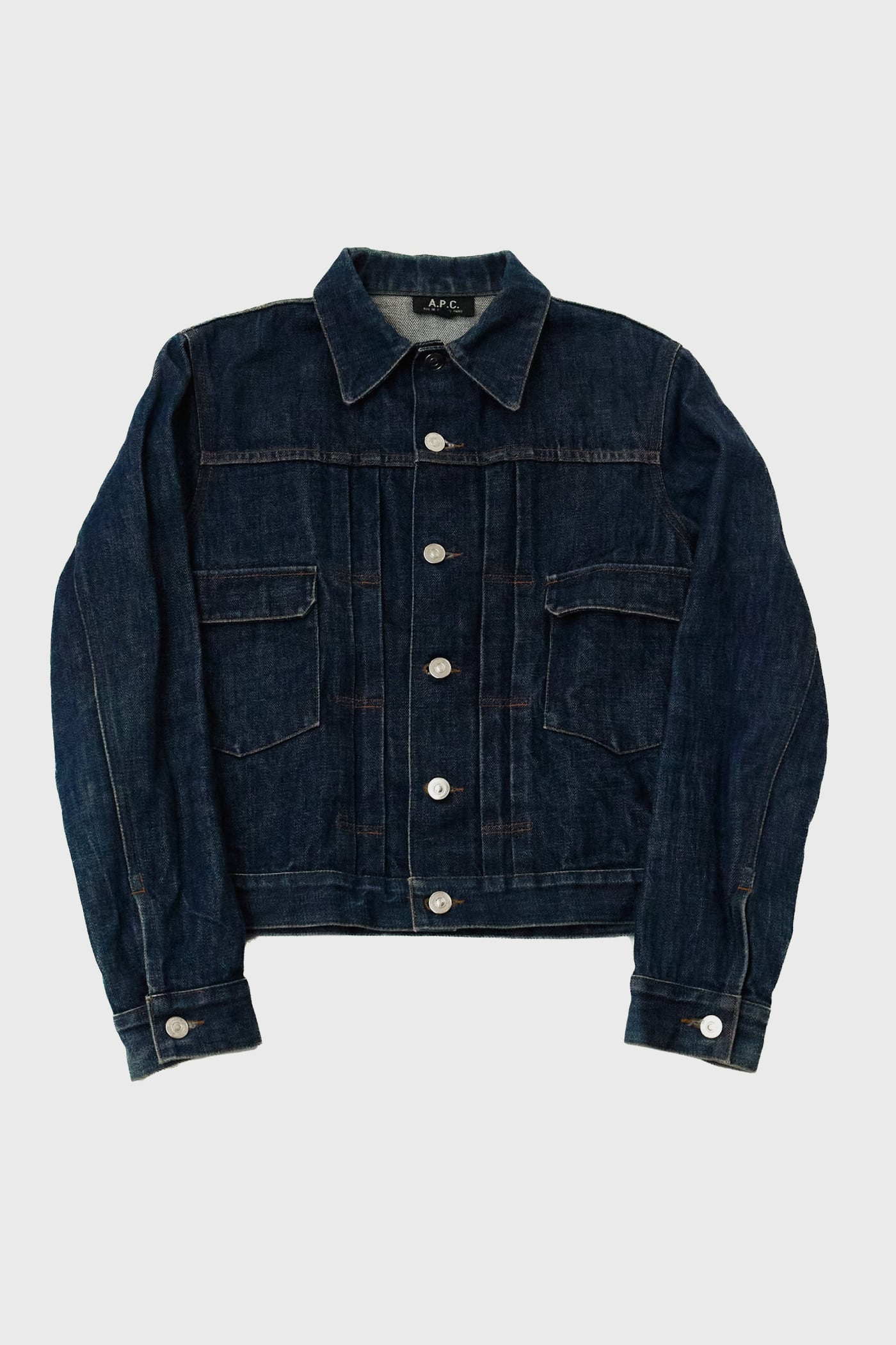 apc セカンド デニム ジャケット イーストバイウエスト期　日本製　濃紺 イーストバイウエスト期】日本製 A.P.C. 2nd DENIM JACKET | Reben