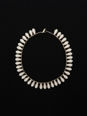 White Enamel Necklace