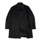 美品 NORTHMAN ノースマン カシミヤ混 ウール ステンカラーコート サイズ BLL /チャコールグレー/メンズ/大きいサイズ