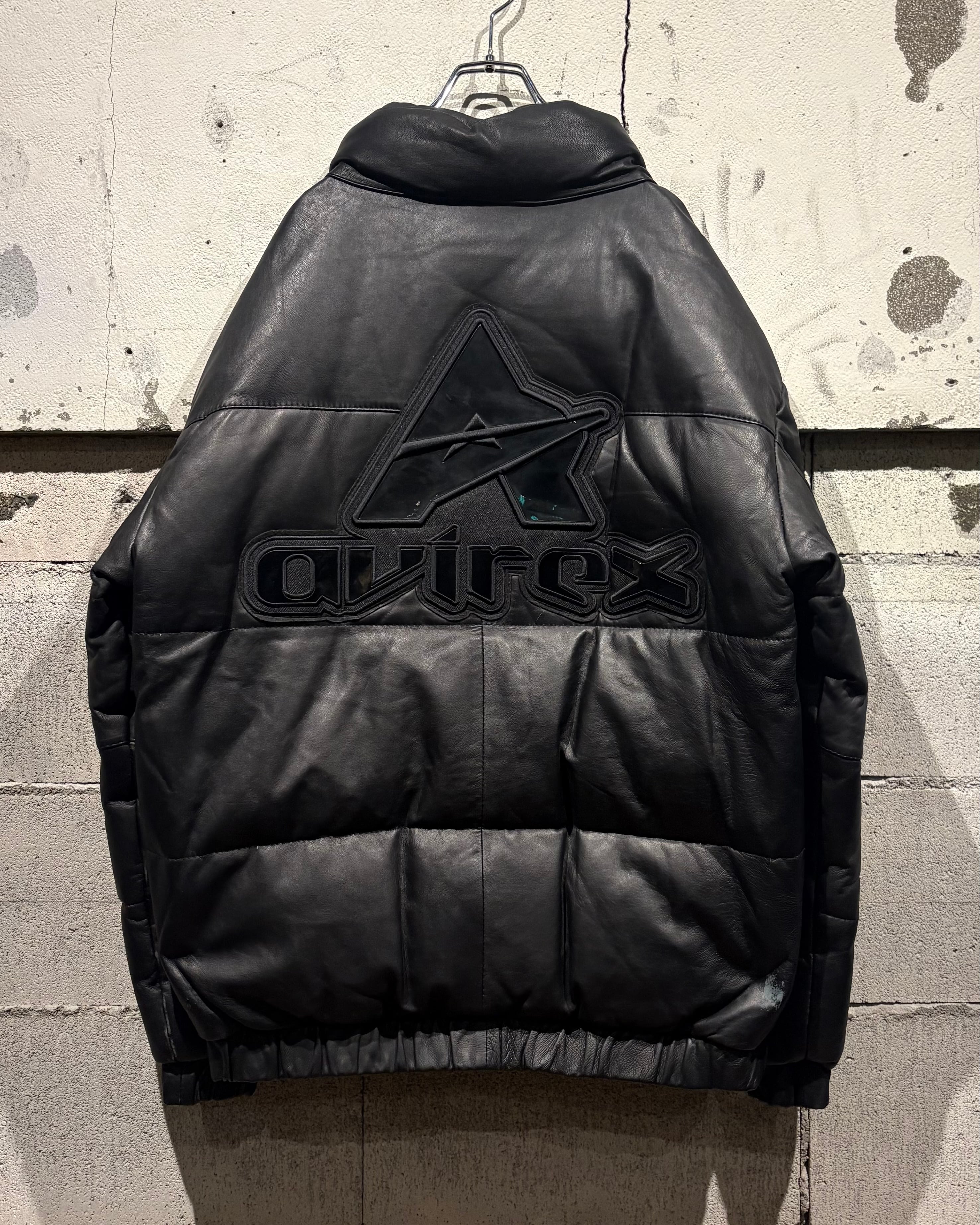 Caka otto】 “AVIREX” Special Lamb Leather Down Jacket | Caka(カカ