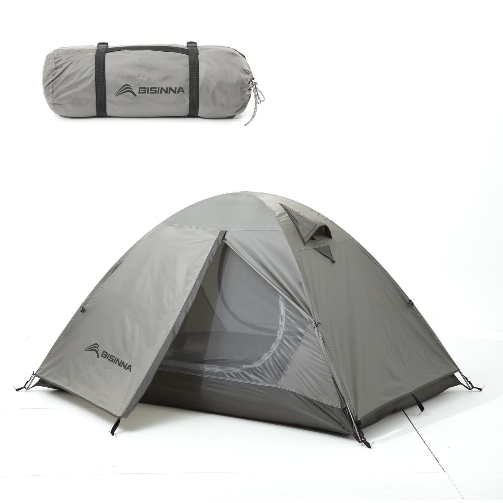 BISINNA 山岳テント 軽量 コンパクト 一人用 二人用 設営簡単 二重層 自立式 登山 アウトドア 防災用 2人用 防風 防水 防寒 耐水圧3000mm BISINNA 山岳テント 軽量 コンパクト 一人用 二人用 設営簡単 二重層
