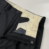 VAN JAC ヴァンヂャケット 裾ダブル ツータック スラックスパンツ サイズ W85 /チャコールグレー/メンズ