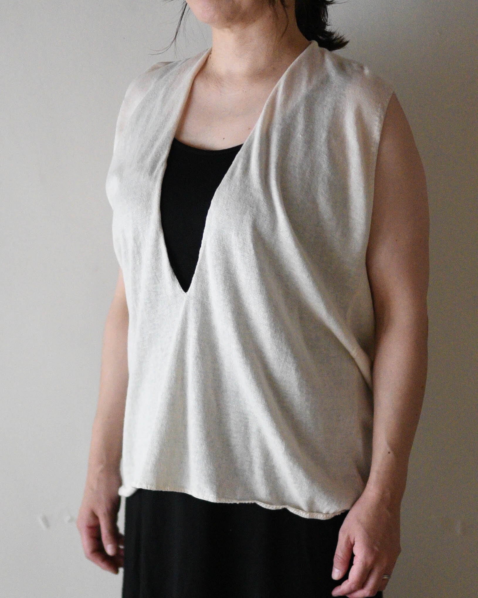 YAECA khadi ｜ラップギャザードレス 琉球藍 | 御茶屋跡