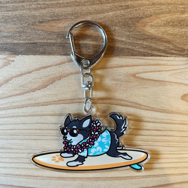 SURF DOGS アクリルキーホルダー / Designed by TAMO
