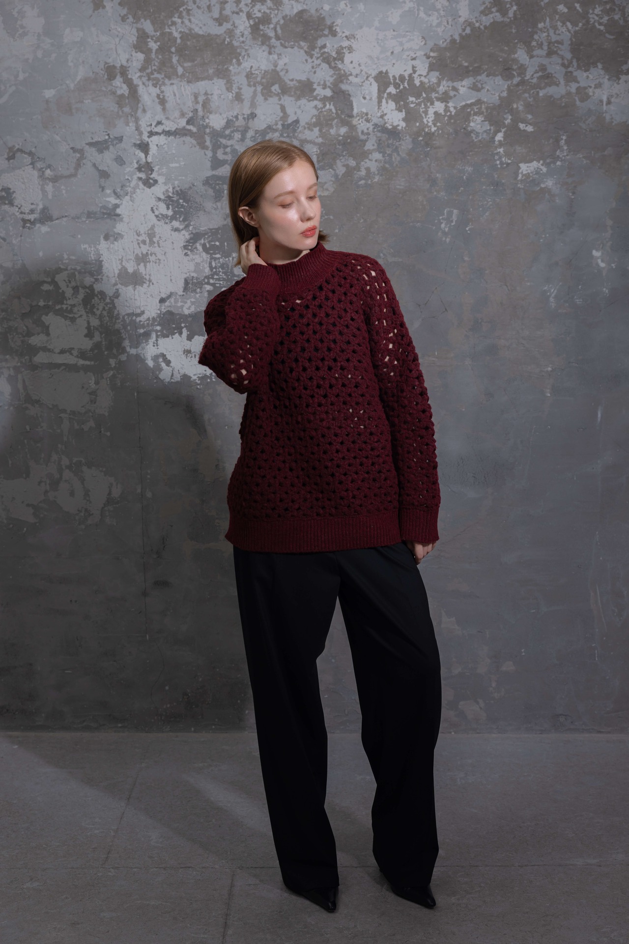 Bulky Crochet Long Top Knit