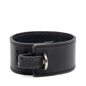 エルメス アルテミス ブレスレット ブラック レザー レディース HERMES 【中古】