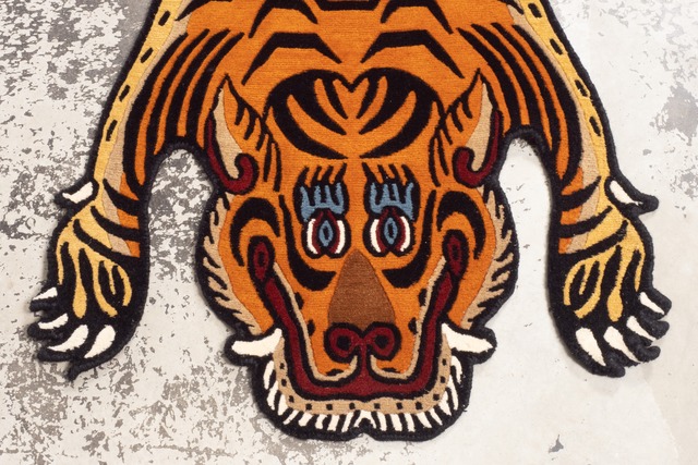 Tibetan Tiger Rug 《Mサイズ•ウール070》チベタンタイガーラグ