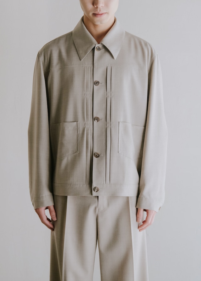 SASAKI SATORU 26SS arc sleeve jacket / Beige