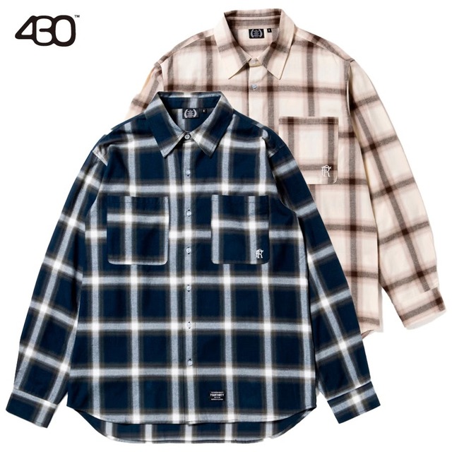 430 : L/S OMBRE CHECK SHIRT