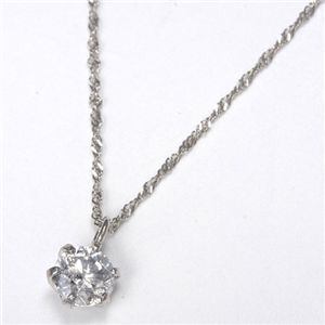 プラチナ ダイヤモンドネックレス 0.22ct Pt 《新品》