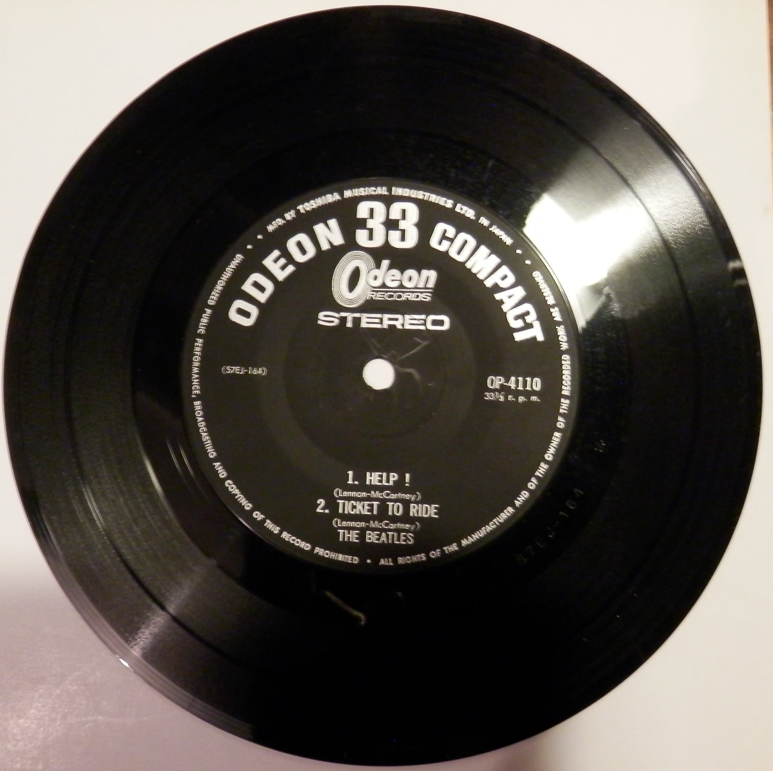 65【EP】ビートルズ - ヘルプ *4曲コンパクト/オデオン | 音盤窟レコード