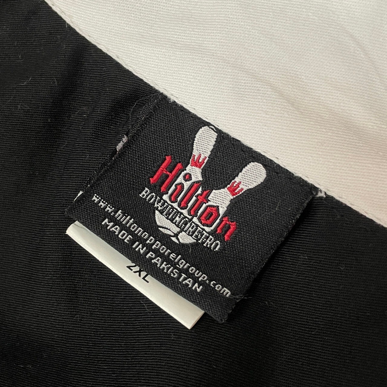 ビッグサイズ HILTON ヒルトン 刺繍 ボーリングシャツ メンズ2XL 古着 