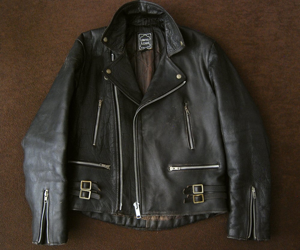 ECHTES LEDER USED LEATHER RIDING  JACKET