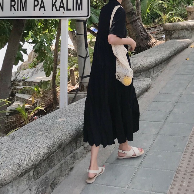 半袖ラペルシャツワンピース ブラック シャツワンピ 半袖 ロングスカート シンプル カジュアル プチプラ かわいい おしゃれ More Lluze モア ルーゼ 半袖ラペルシャツワンピース ブラック シャツワンピ 半袖 ロングスカート シンプル カジュアル プチプラ かわいい おしゃれ More Lluze モア ルーゼ