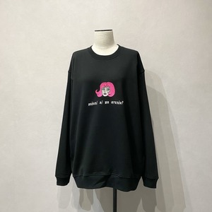 «別注サイズ» ソコ愛♡ 刺繍スウェット / BK MIRI×Lau【Lau made in japan】