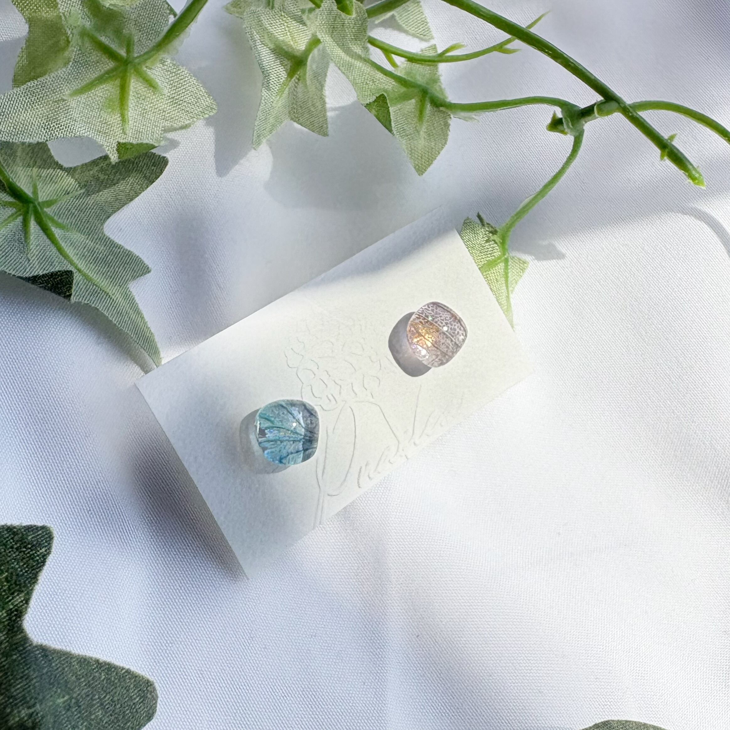 1粒の紫陽花  ピアス