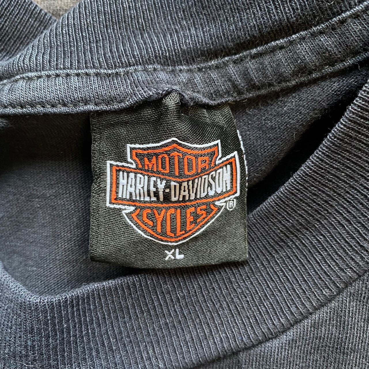 Harley-Davidson ハーレーダビッドソン フロントロゴプリント 両面 