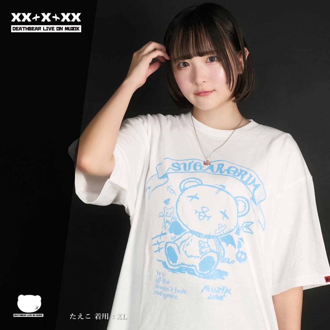 【SugarGrim】all the dream ｜ キュート,ファンシーTシャツ / 黒Tシャツ / ゴシック / 熊ベア