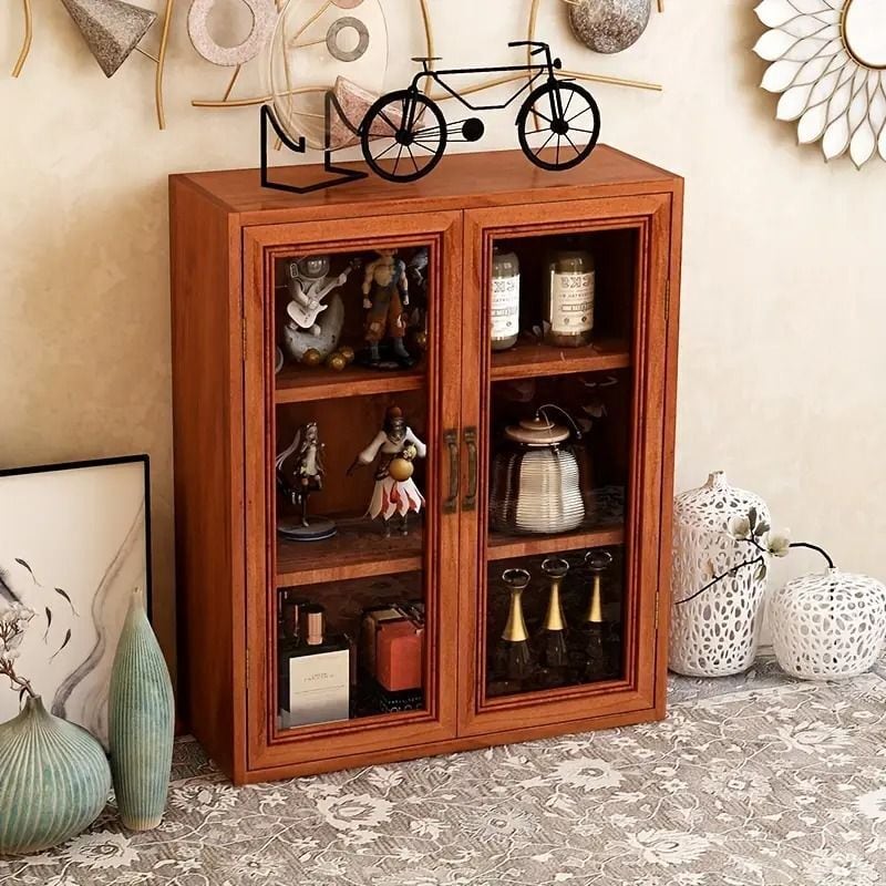 収納棚 キャビネット 小型 木製 ラック 棚 収納 ショーケース