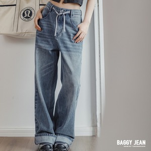 Light Blue Drawstring Denim Pants / ライトブルー ドローストリング デニム パンツ