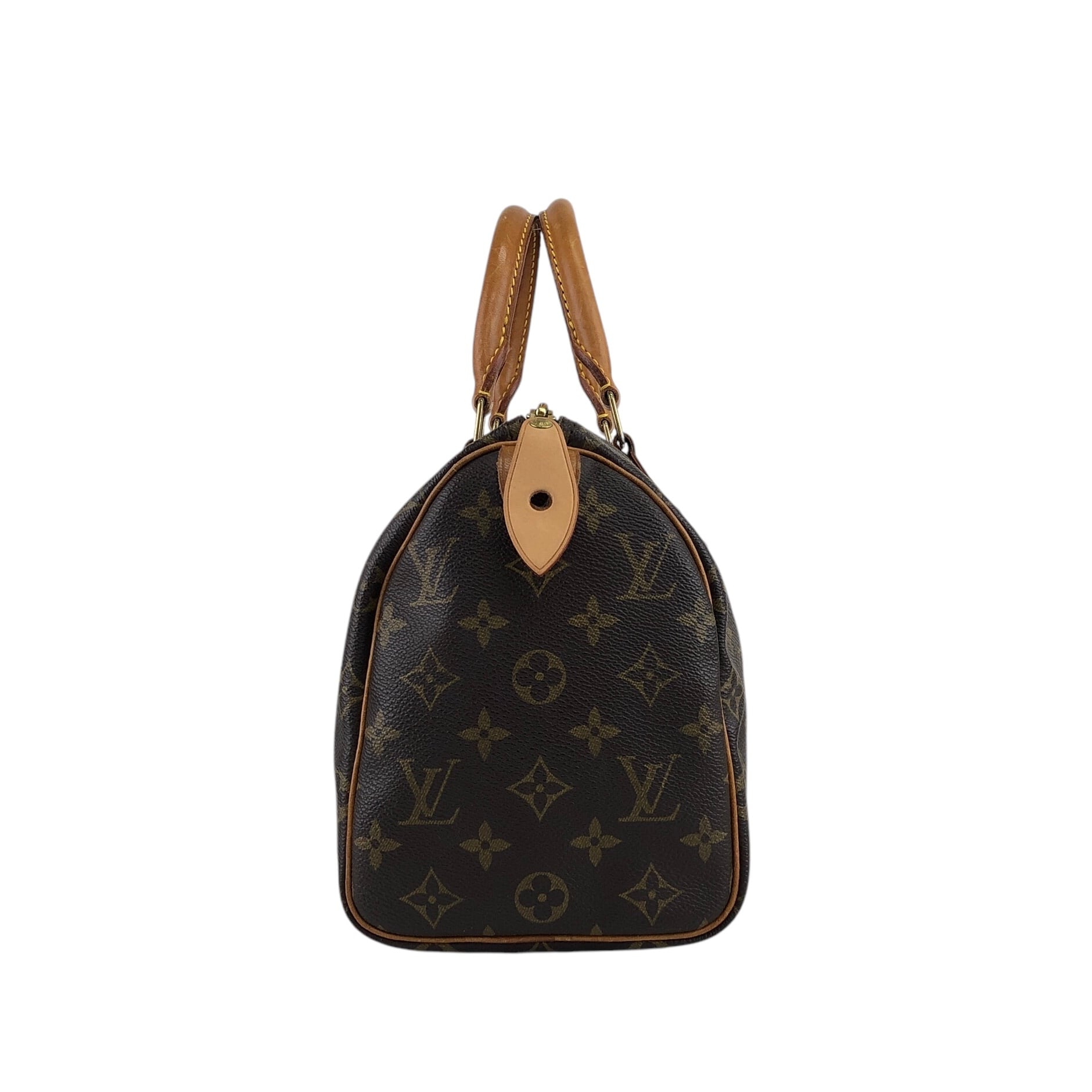 LOUIS VUITTON ルイヴィトン モノグラム ハンドバッグ ブラウン PVC