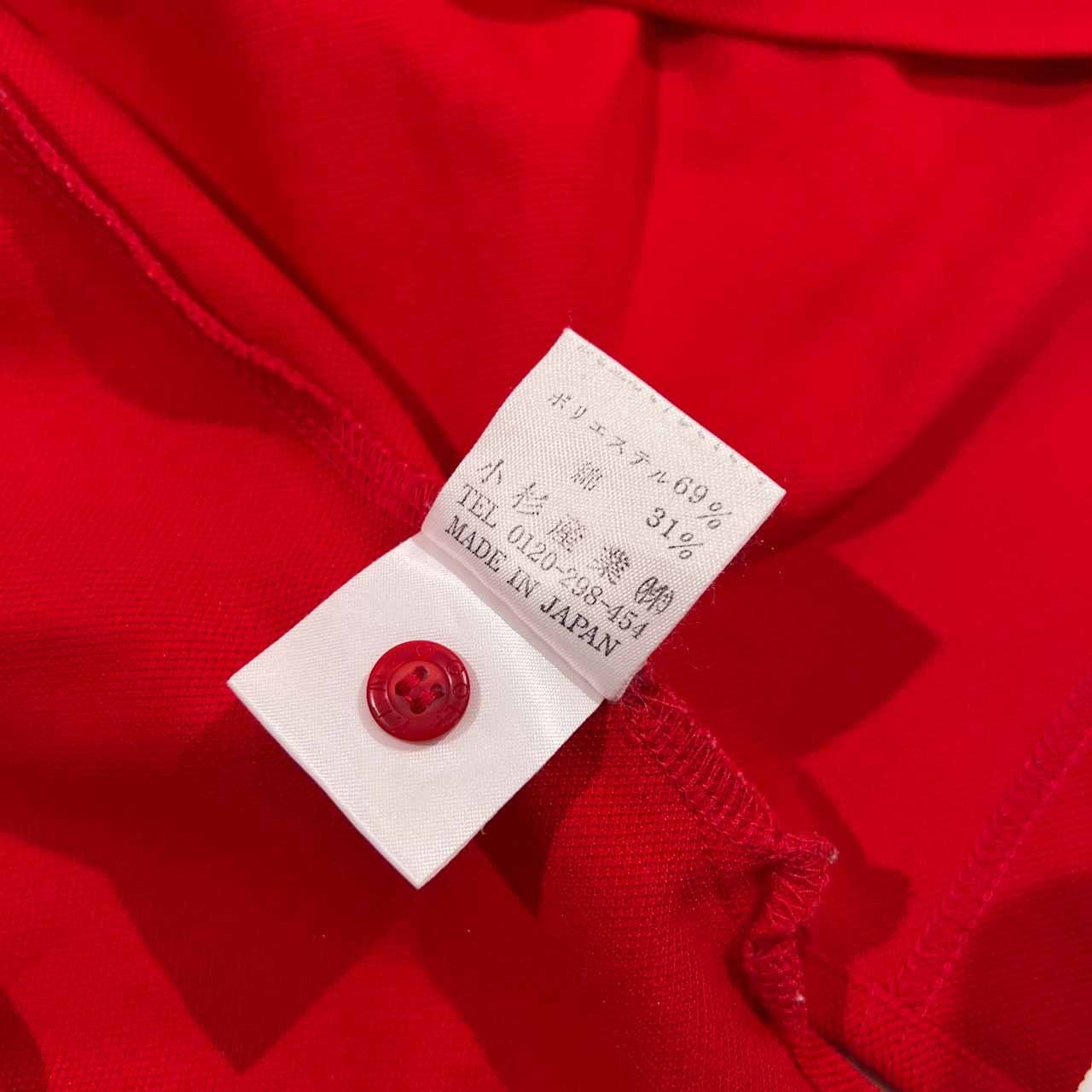 KENZO GOLF ケンゾー ゴルフ 襟裏総柄 半袖 ポロシャツ サイズ 4 /レッド/メンズ/ビンテージ