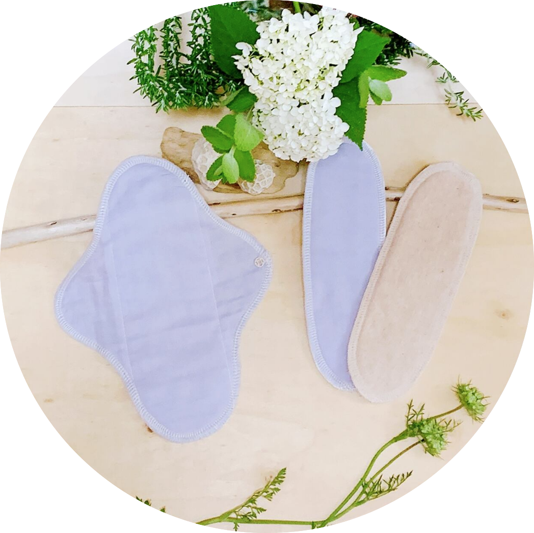 布ナプキンset (ﾎﾙﾀﾞｰ 1枚・ﾊﾟｯﾄﾞ2枚)          ラベンダー　第7チャクラ