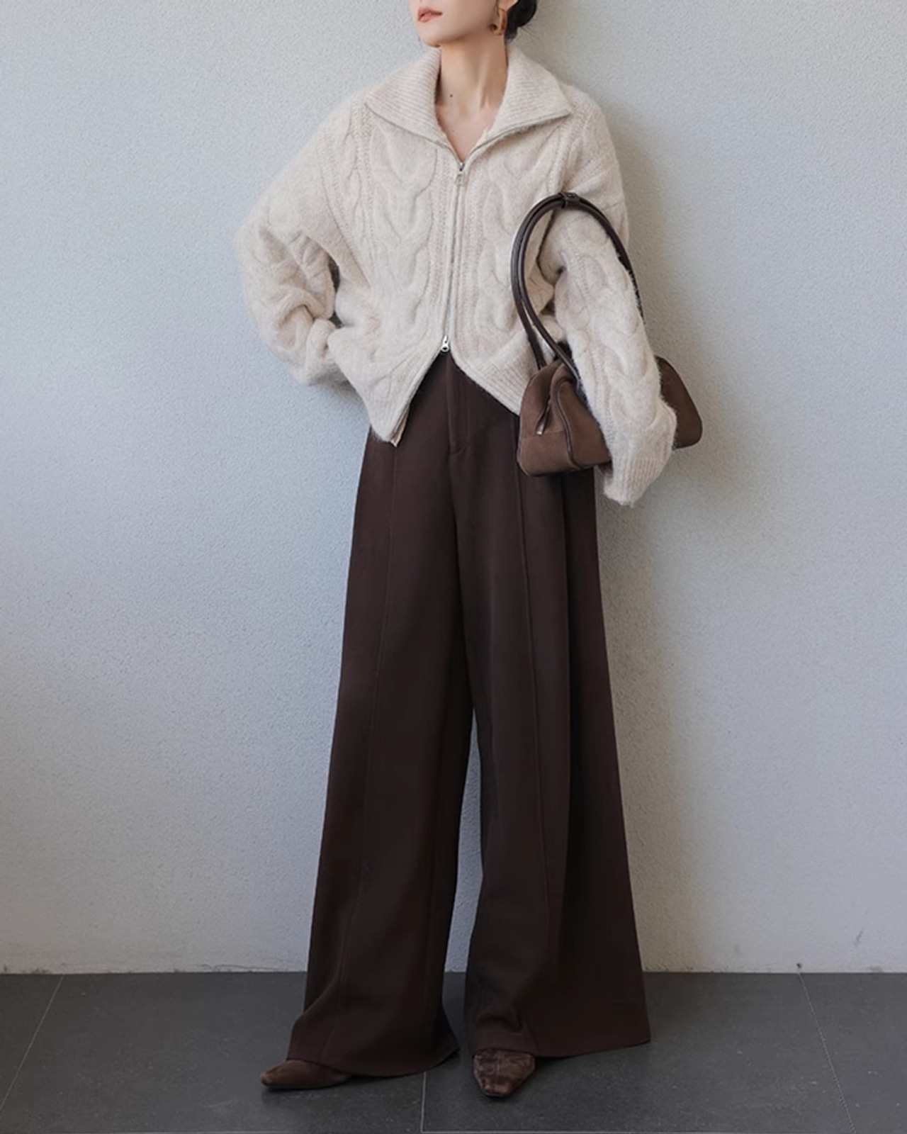 Wide straight Pants N1005