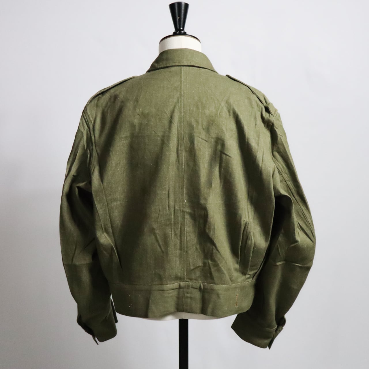 DEADSTOCK】BRITISH ARMY GREEN DENIM BATTLE DRESS JACKETイギリス軍