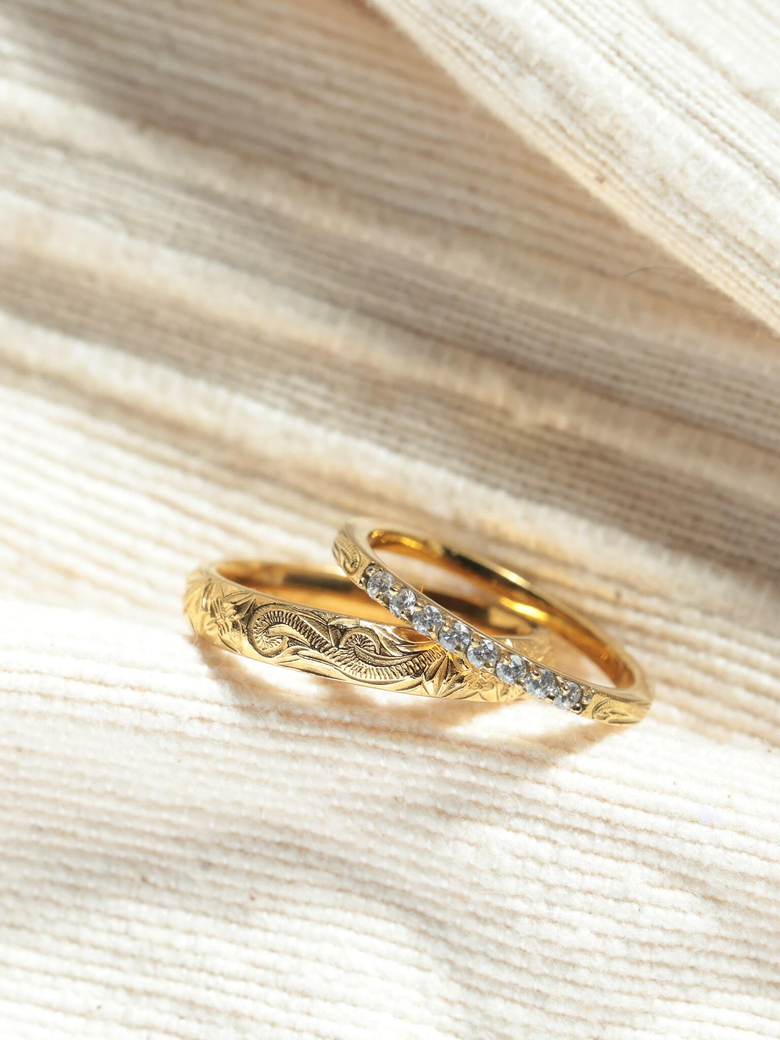 316L hawaiian simple zirconia ring （幅3㎜） #r18 | rani