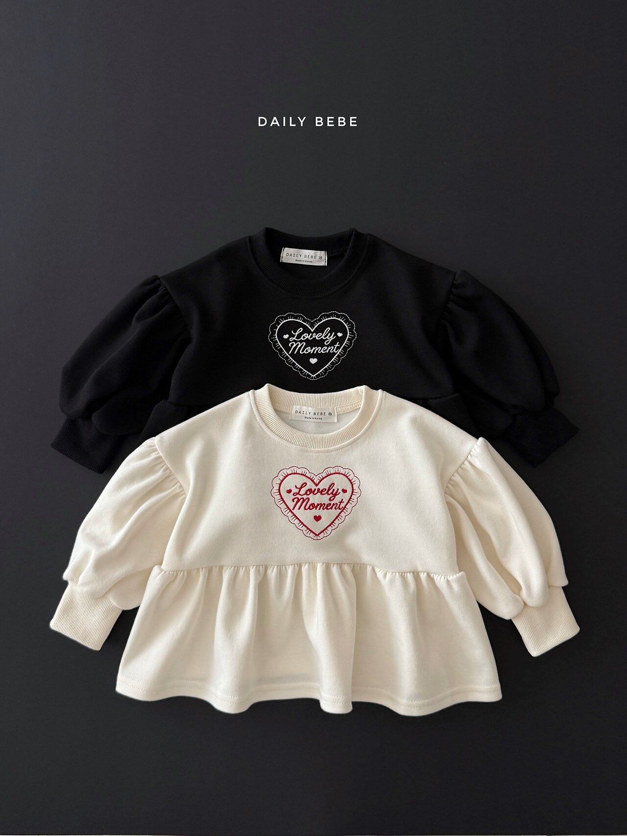 lovely moment tee【DAILYBEBE】※10月中旬発送予定