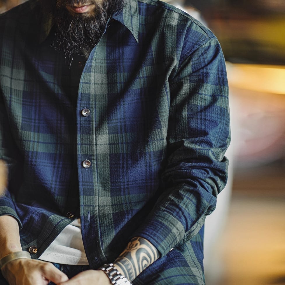 タータンチェックシャツ G00078