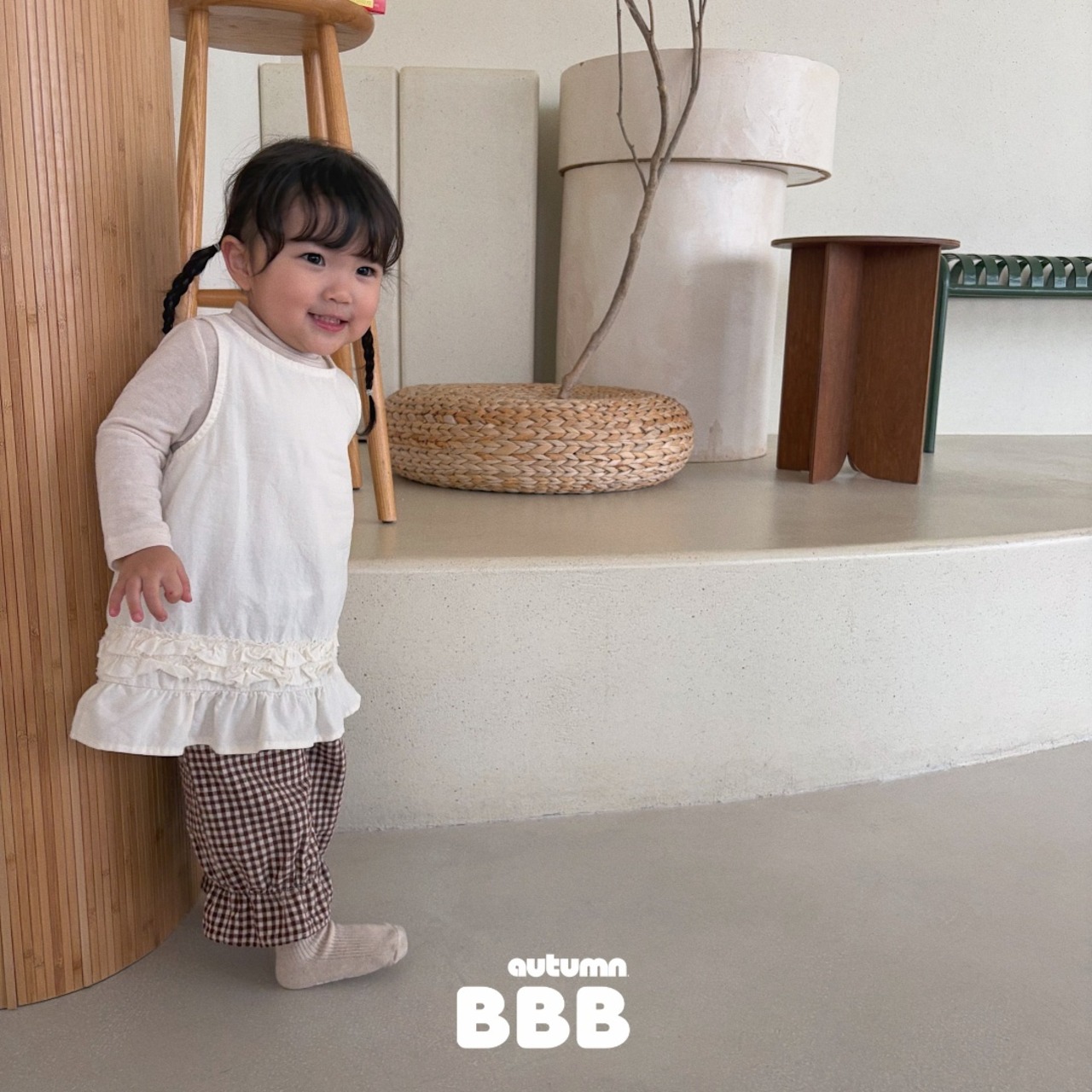 韓国子供服 / 26Autumn / 〖取寄〗BBB / デイジーレイヤードワンピース / ユニセックス / キッズ服 *XXS~XL*