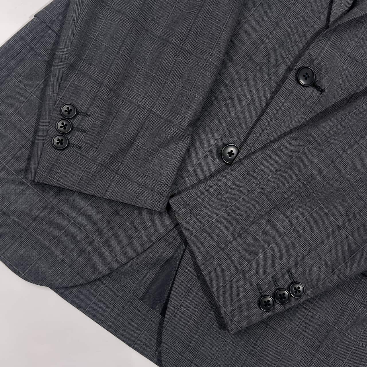 UNITED ARROWS green label relaxing ユナイテッドアローズ 背抜き ベント 春夏 チェック テーラードジャケット L/グレー系 メンズ