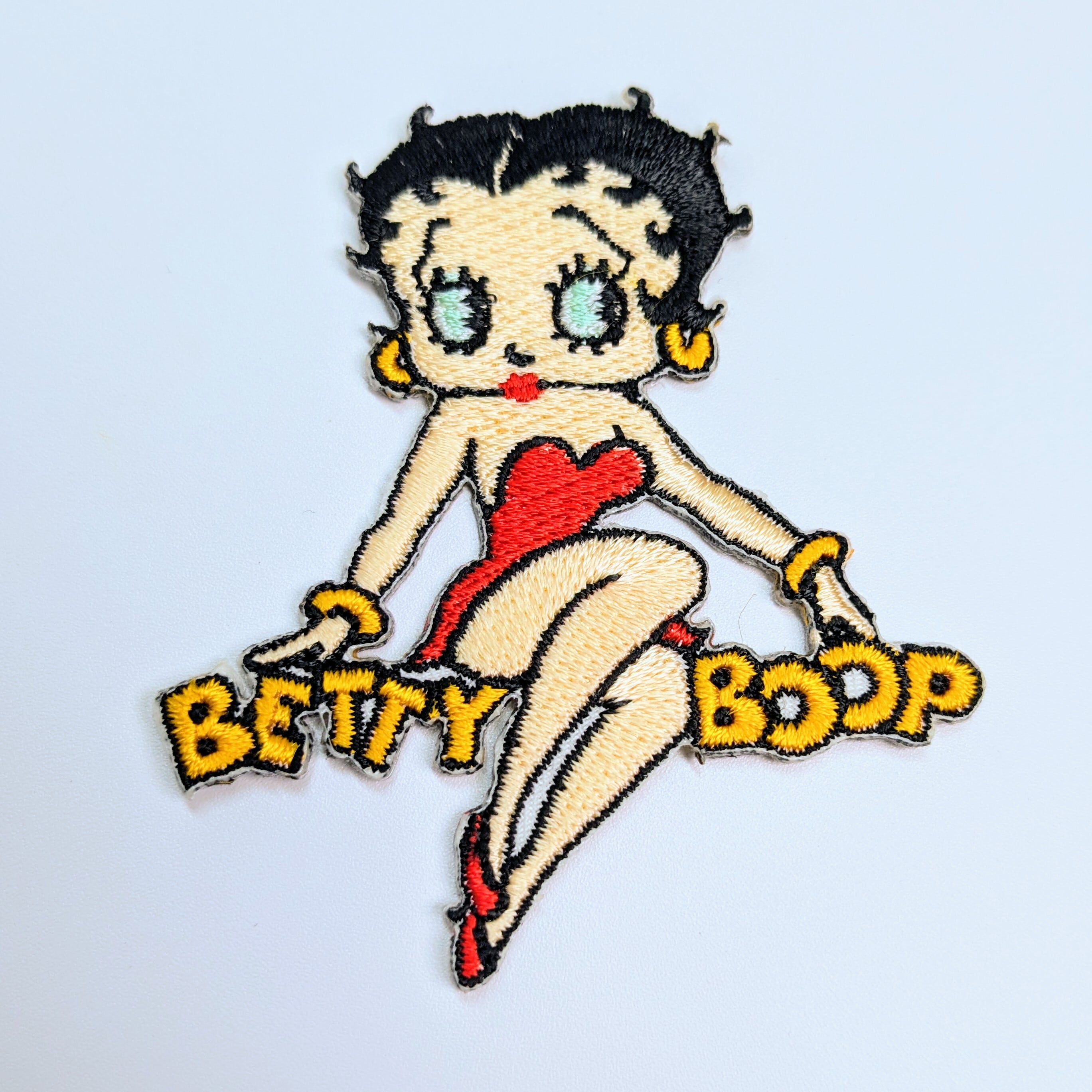 送料無料！ ★刺繍アイロンワッペン★【Betty Boop（ベティブープ）】〚アメリカン雑貨 アメトイ〛