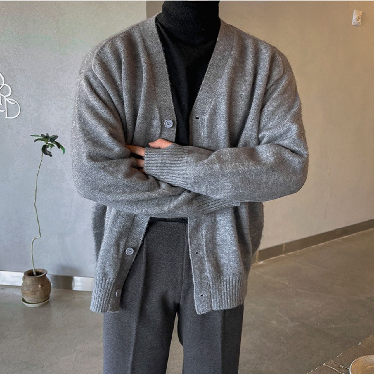 ミドルシンプルカーディガン　MT0080365