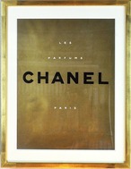 CHANEL-シャネル ゴールド ロゴ ポスター