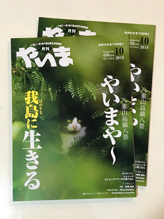 島猫特集「月刊 やいま」10月号